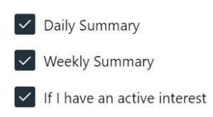 Daily & weekly summaries