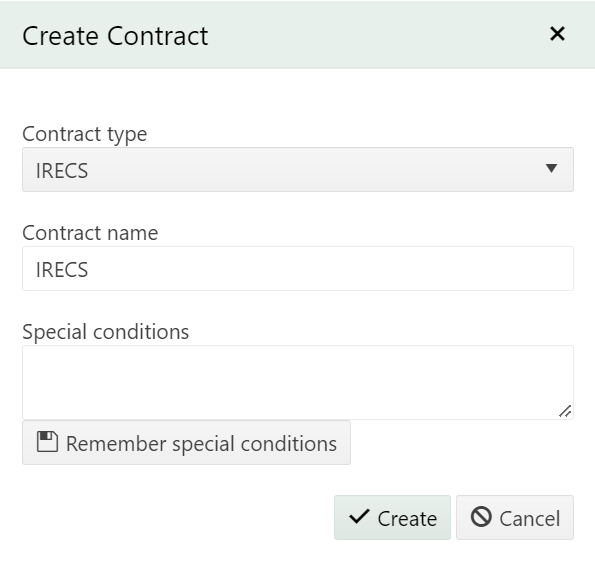 Generate a contract